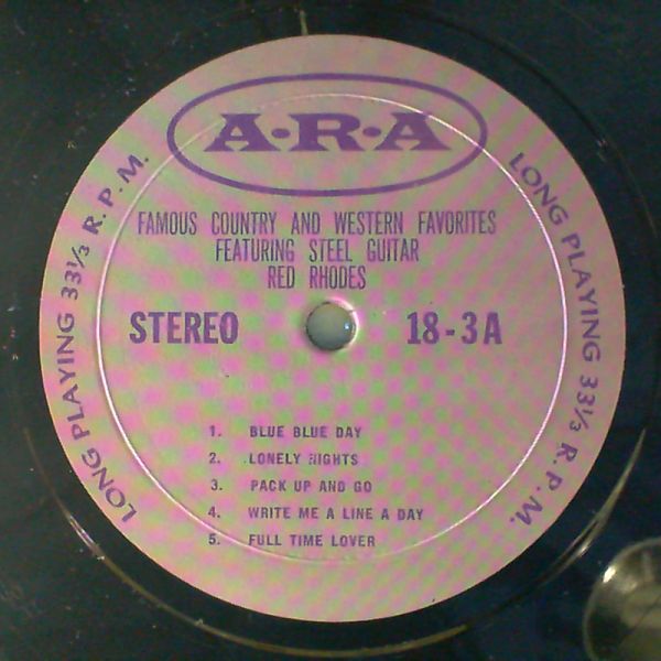 Rhodes Red — Famous Country And Western Favorites Featuring Steel Guitar