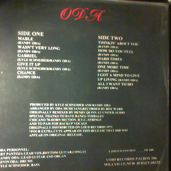 Oda — Same (Black Album)