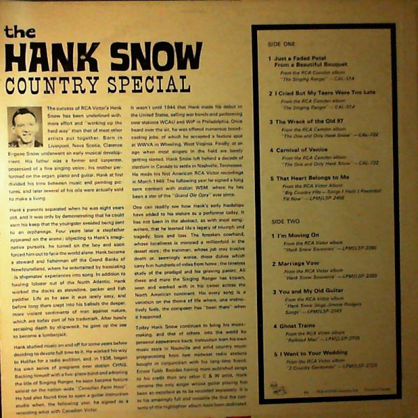 Snow Hank — The Hank Snow Country Special