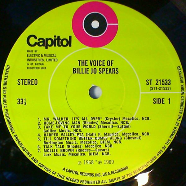 Spears Billie Jo — Voice of...