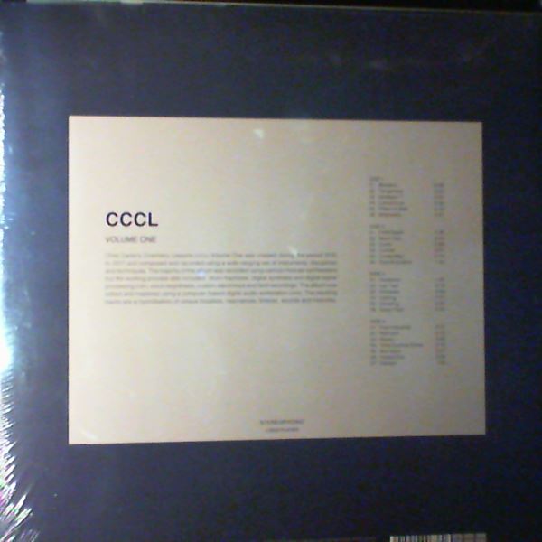 Carter Chris (ex- Chris & Cosey) — CCCL Volume One (Carter Chris's Chemistry Lessons Volume One)