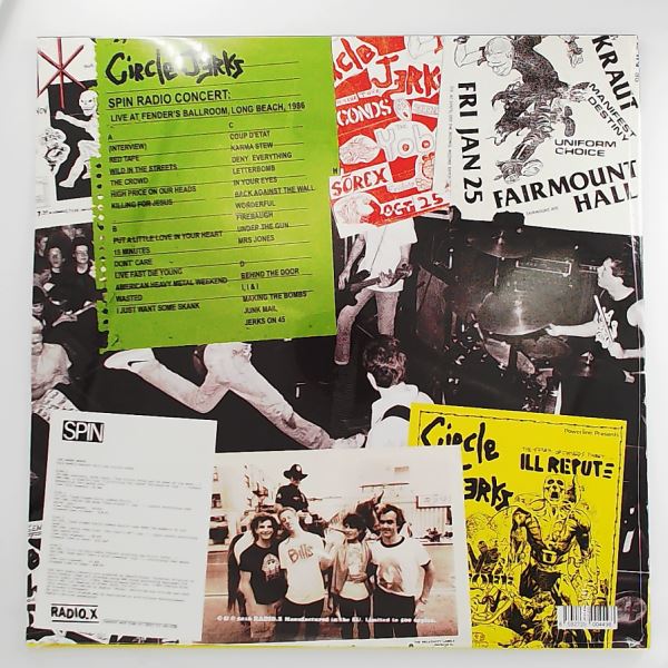 Circle Jerks — Spin Radio Concert: Live at Fender's Ballroom, Long Beach, 1986