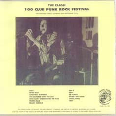 Clash — 100 Club Punk Rock Festival