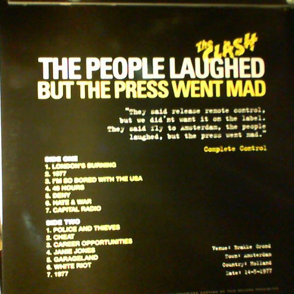 Clash — People Laughed But The Press Went Mad (Live Amsterdam May 1977)