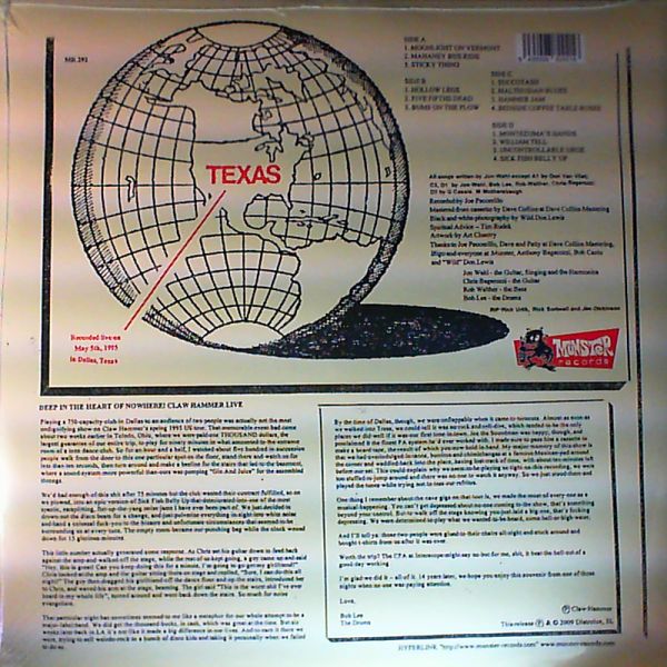 Claw Hammer — Deep in the heart of nowhere. Live in Texas 1995
