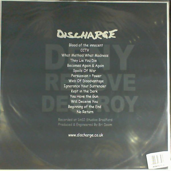 Discharge — Disensitise: (vb) deny remove destroy
