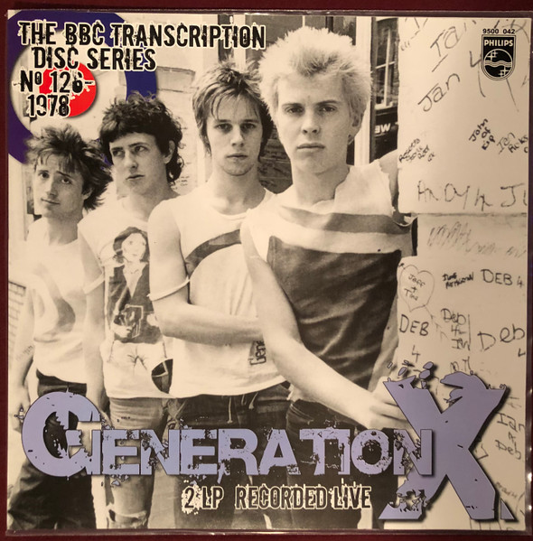 Generation X (Gen X - Billy Idol) — BBC Transcription Disc Series No 126 1978