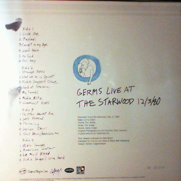 Germs — Live At The Starwood Dec 3, 1980