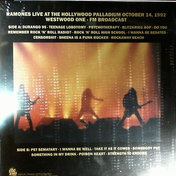 Ramones — Hollywood Palladium October 14, 1992 Westwood One FM Broadcast