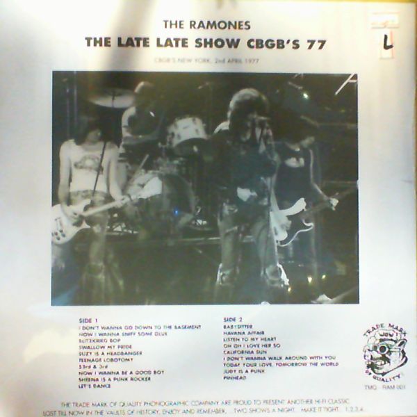 Ramones — Late Late Show CBGB's 77
