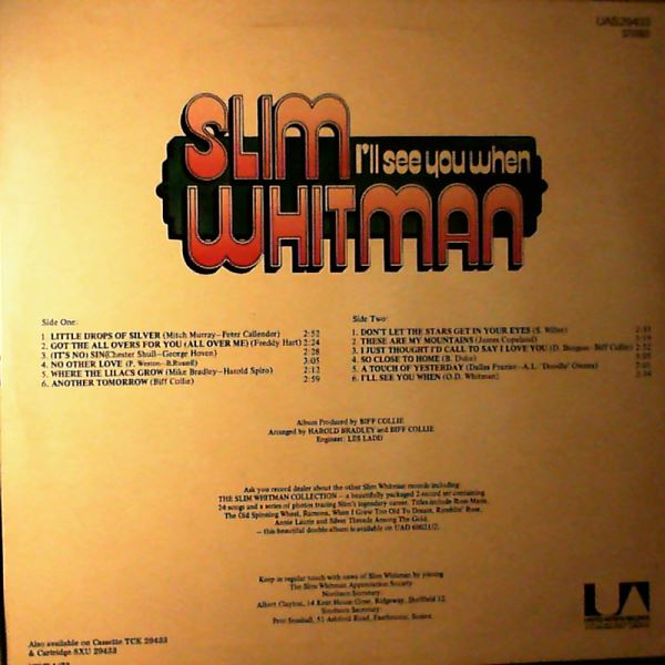 Whitman Slim — I'll See You When