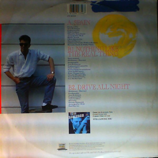 Robinson Tom — Spain / Nothing Like The Real Thing (Jazz Version) / Drive All Night