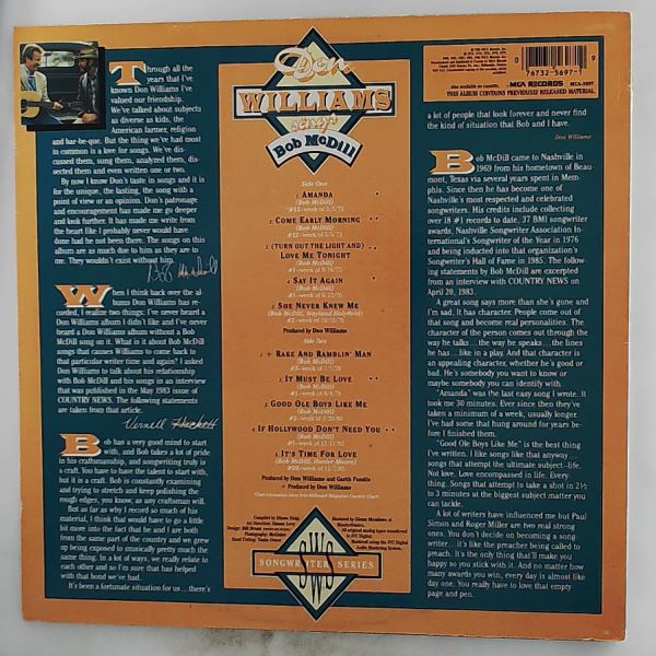 Williams Don — Williams Don Sings McDill Bob