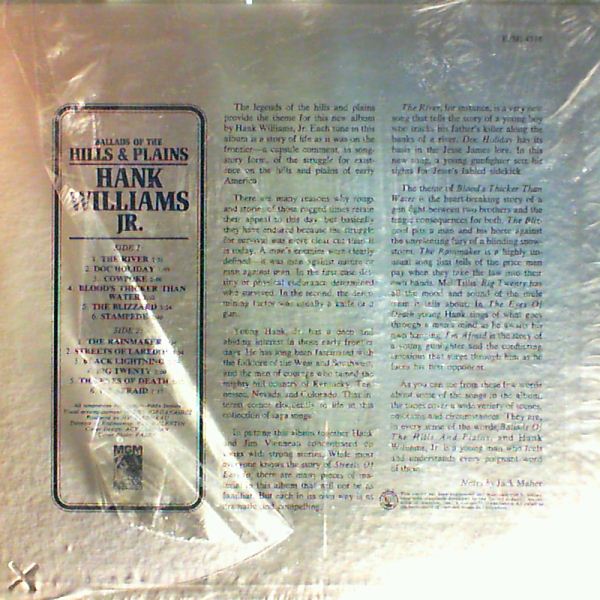 Williams Hank, Jr. — Ballads Of The Hills And Plains