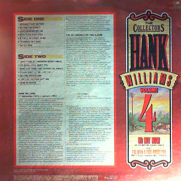 Williams Hank, Jr. — Collectors Hank Williams Vol. 4