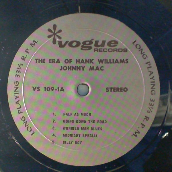 Williams Hank, Mac Johnny — The Era Of Hank Williams, Johnny Mac