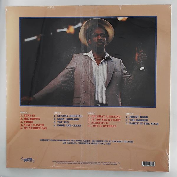 Isaacs Gregory — Live At The Roxy 1982