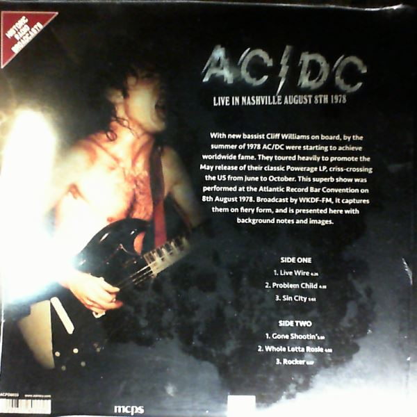 AC/DC — Live In Nashville, August 8th 1978