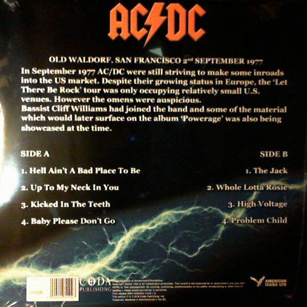 AC/DC — Maximum Voltage - In Concert - San Francisco '77