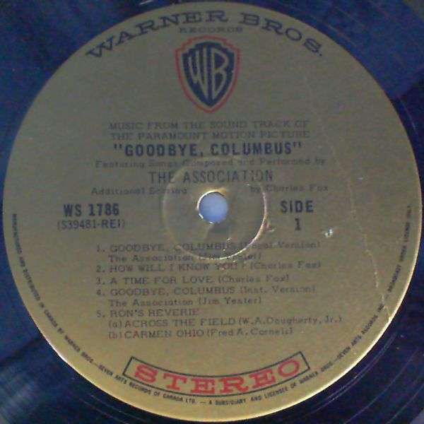 Association — Goodbye, Columbus - original soundtrack
