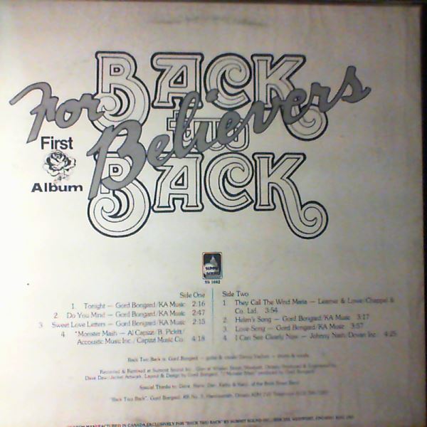 Back Two Back — For Believers (including version of "Monster Mash" of Pickett Bobby (Boris))