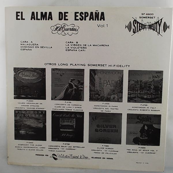 101 Strings (One Hundred & One Strings Orchestra) — Soul Of Spain Vol. 1 (El Alma De Espana Vol. 1)