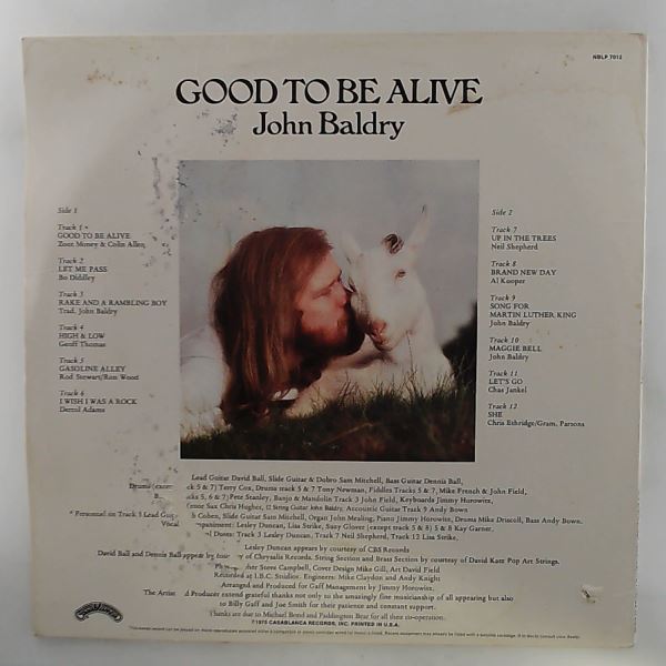 Baldry John — Good To Be Alive