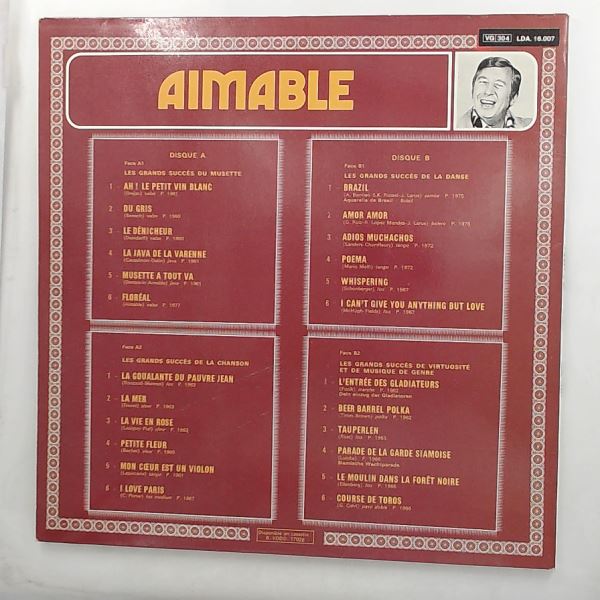Aimable Et Son Orchestre — Le Double Disque D'Or D'Aimable (Son Accordeon Et Son Orchestre)