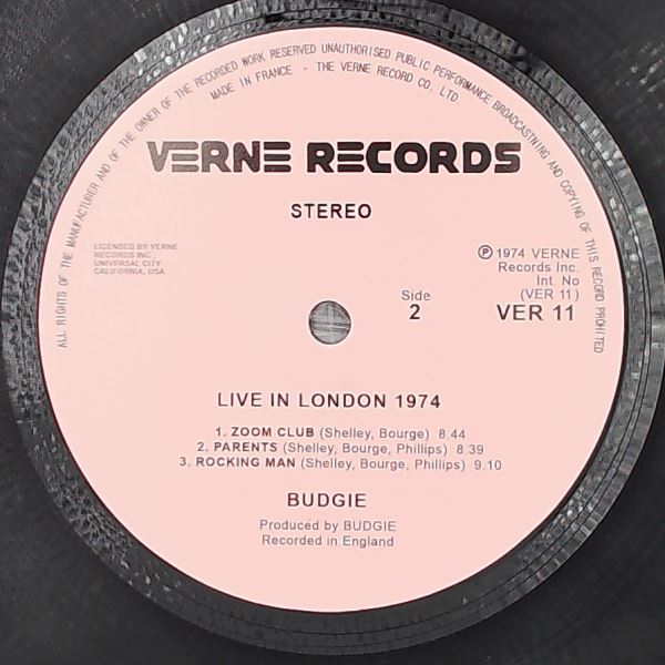 Budgie — Live In London 1974