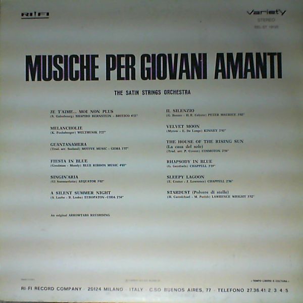 Amanti Giovani — Musiche per Giovani Amanti