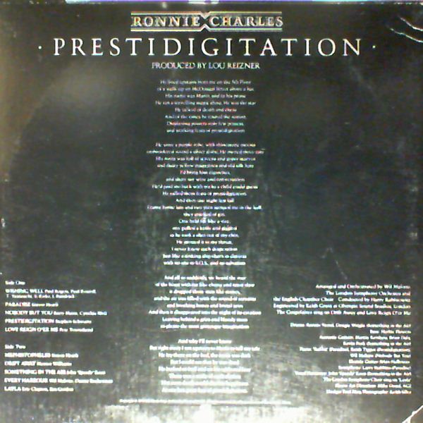 Charles Ronnie (ex - Groop) — Prestidigitation