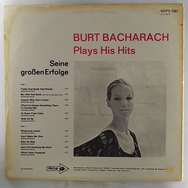 Bacharach Burt — Seine Grossen Erfolge Bacharach Burt Plays His Hits