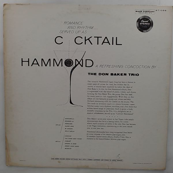 Baker Don Trio — Cocktail Hammond