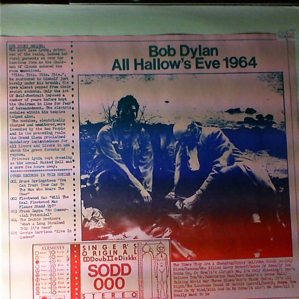 Dylan Bob — All Hallow's Eve 1964