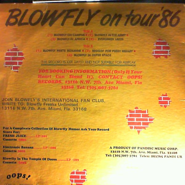 Blowly — on tour '86