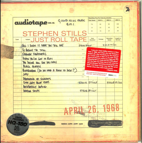 Stills Stephen — Just Roll Tape April 26 1968