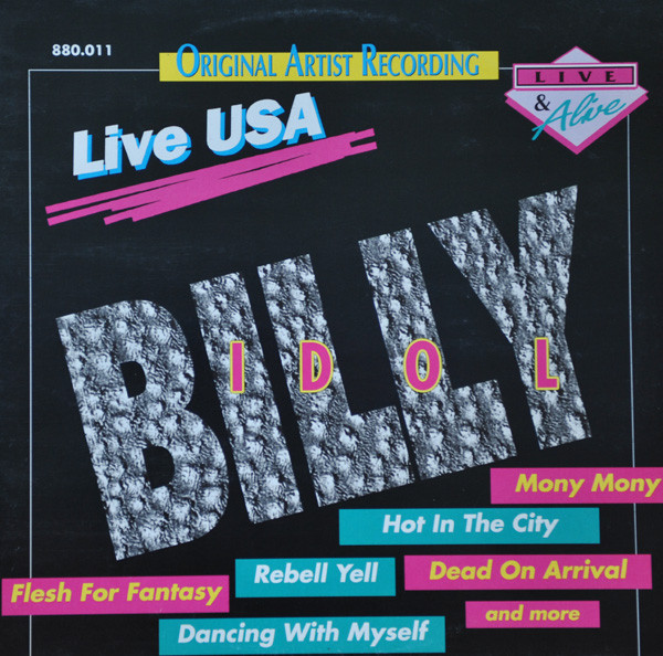 BILLY IDOL — Live USA
