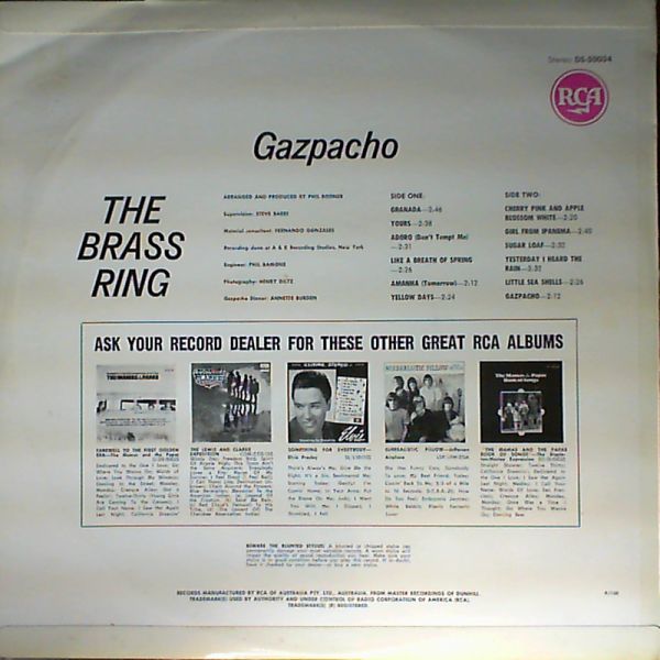 Brass Ring (con. Bodner Phil) — Gazpacho