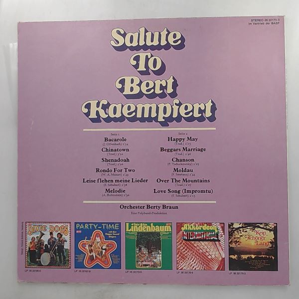 Braun Berty Orchester — Salute To Kaempfert Bert