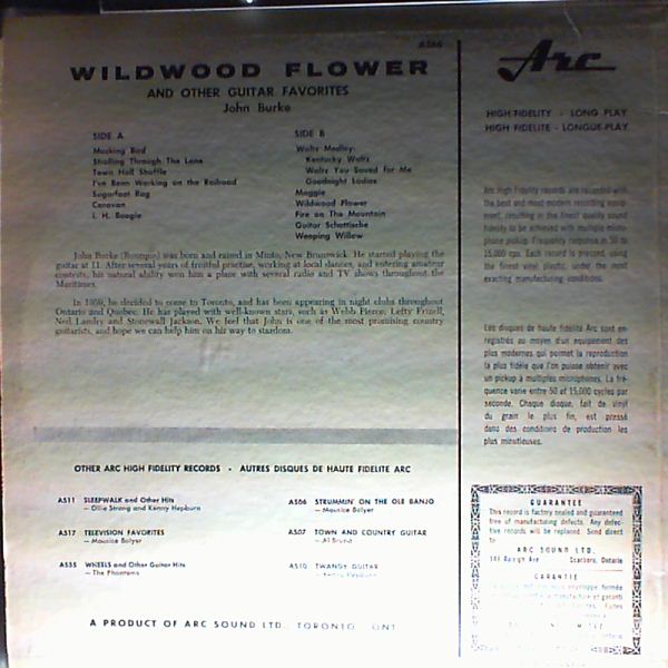 Burke John — Wildwood Flower & Other Guitar Favorites