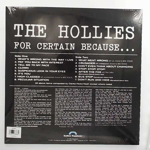 Hollies — For Certain Because…