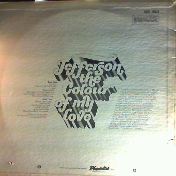 Jefferson (ex - Rockin Berries) — Colour Of My Love