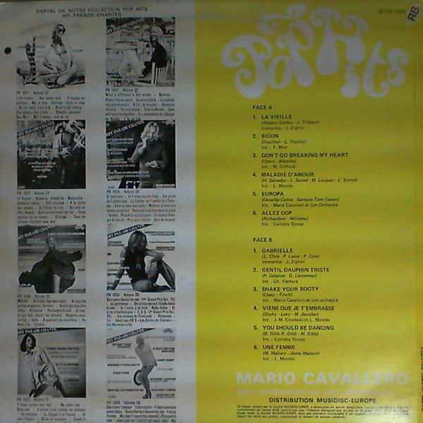 Cavallero Mario — Hit Parade Chante - Pop Hits - Vol. 29