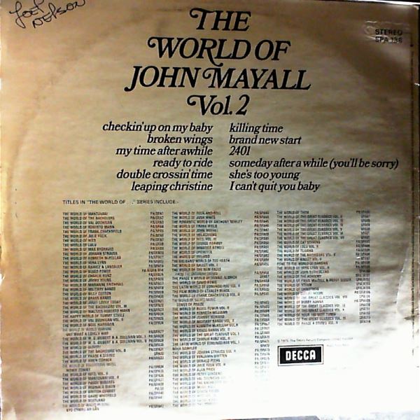 Mayall John — World Of Mayall John Vol.2