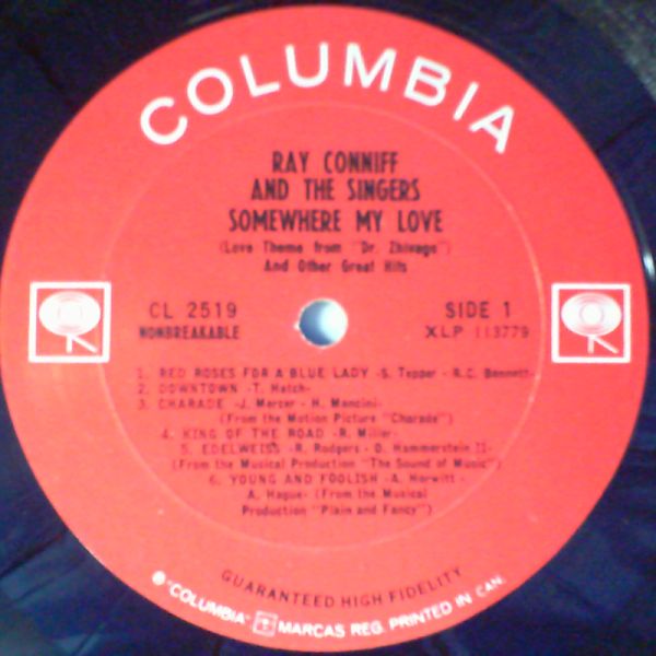 Conniff Ray — Somewhere My Love