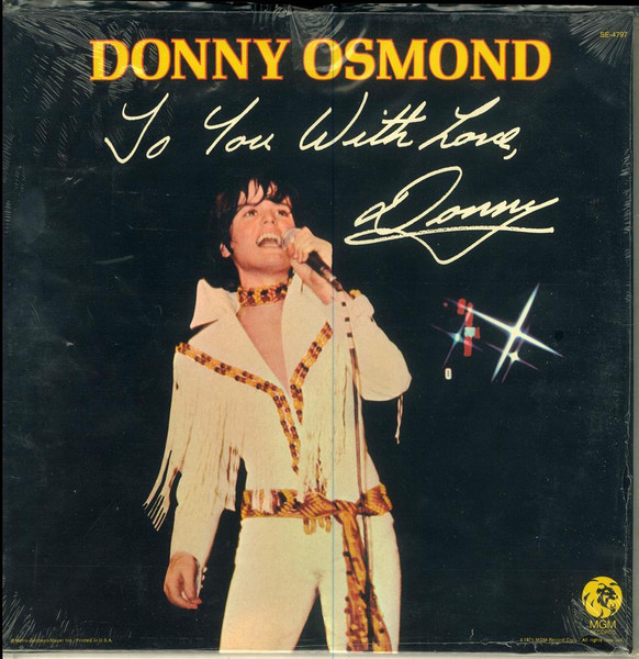Osmond Donny — To You With Love, Donny
