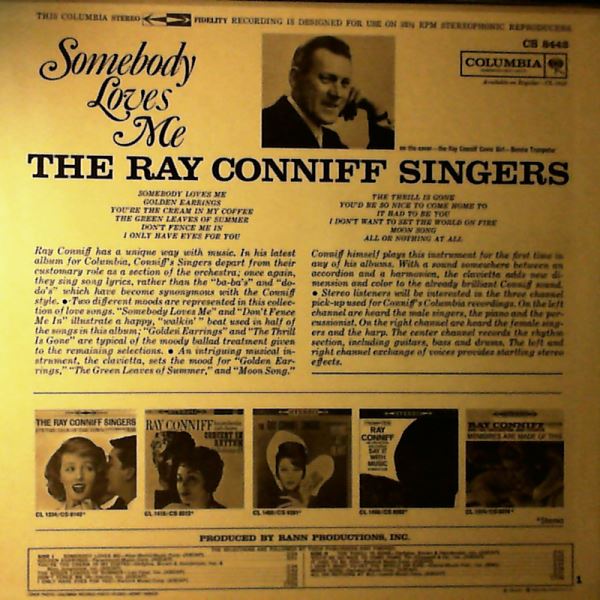 Conniff Ray Singers — Somebody Loves Me