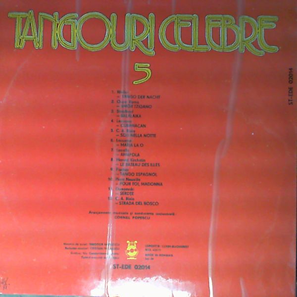 Cornel Popescu Orchestra — Tangouri Celebre 5