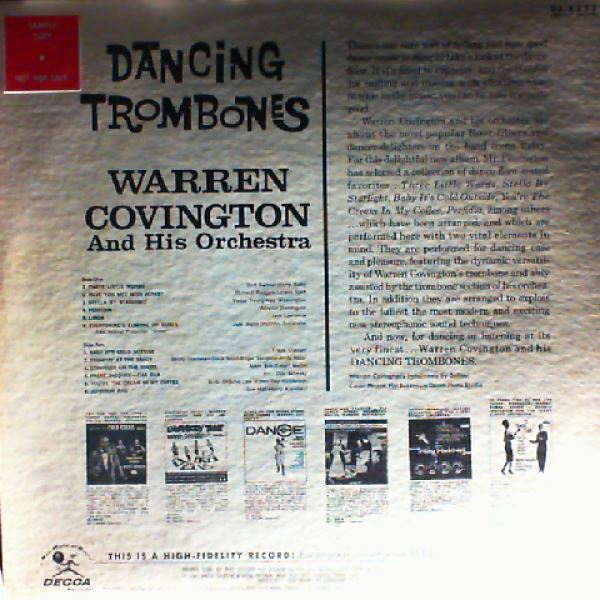 Covington Warren and his Orchestra — Dancing Trombones