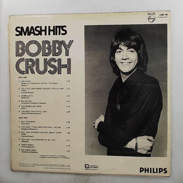 Crush Bobby — Smash Hits - Including "The Sting"
